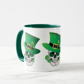 Irish Leprechaun Skull Tasse (Vorderseite Links)