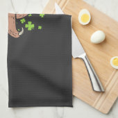 Irish Leprechaun Sloth Shamrock St Patricks Day An Geschirrtuch (Viertel Falte)