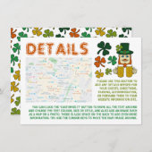 Irish Leprechaun, St Patrick's Day Detail Card Einladung (Vorne/Hinten)