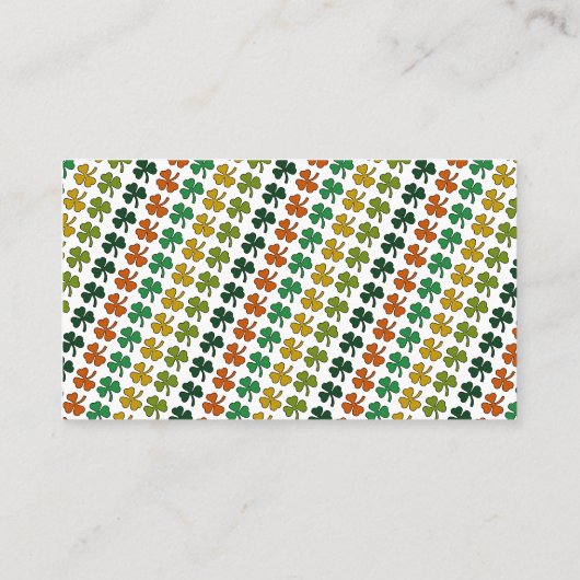 Irish Leprechaun, St Patrick's Day Drinks Ticket (Rückseite)