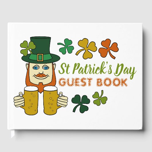 Irish Leprechaun, St Patrick's Day Gästebuch (Vorderseite)