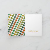 Irish Leprechaun, St Patrick's Day Karte (Innenseite)