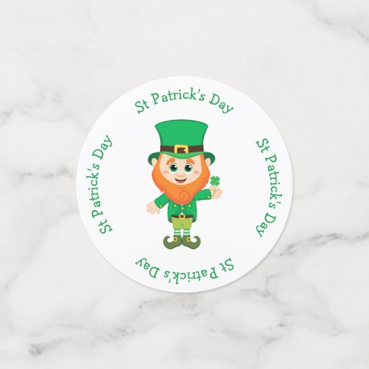 Irish Leprechaun St Patrick's Day Party Konfetti (Klein Vorderseite)