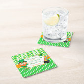 Irish Leprechaun St Patrick's Day Party Rechteckiger Pappuntersetzer (Vor Ort)