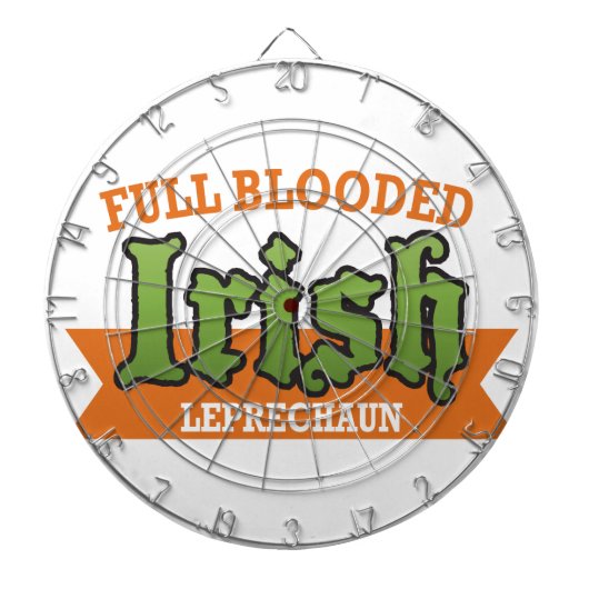 Irish Leprechaun - Vollständig blut Dartscheibe (vorne)