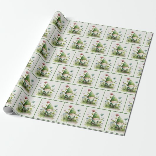 Irish Leprechaun Wrapping Paper Geschenkpapier (Ungerollt)