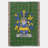 Irish Lester oder McAlester Coat of Arms Family Cr Decke (Vorderseite Vertikal)