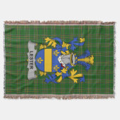 Irish Lester oder McAlester Coat of Arms Family Cr Decke (Vorderseite)