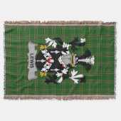 Irish Lewis Coat of Arms Familienwappen Irland Decke (Vorderseite)