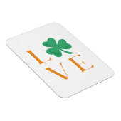Irish Liebe Kleeblatt Orange und Green Magnet (Rechte Seite)