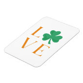 Irish Liebe Kleeblatt Orange und Green Magnet (Linke Seite)