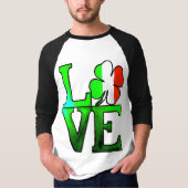 Irish LIEBE T Shirt - St Patrick's Day (Vorderseite)