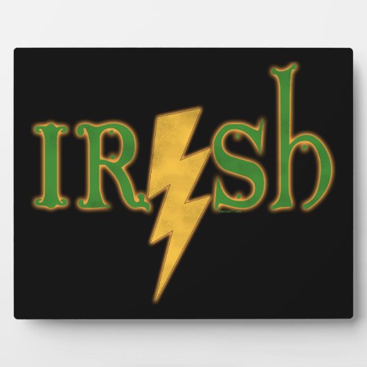 Irish Lightning Bolt Plaques Fotoplatte (Vorderseite)