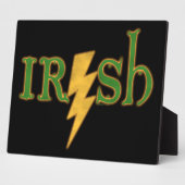 Irish Lightning Bolt Plaques Fotoplatte (Seite)