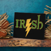 Irish Lightning Bolt Plaques Fotoplatte (Seite)