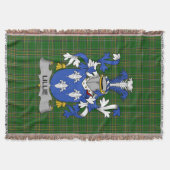 Irish Lillie oder MacLilly Coat of Arms Family Cre Decke (Vorderseite)