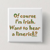 Irish Limerick Button (Vorderseite)