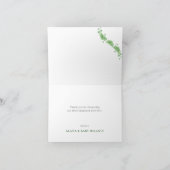 Irish Little Kleeblatt Baby Dusche Danke Karte (Innenseite)