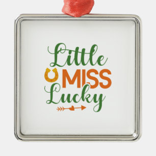 Irish Little Miss Lucky Ornament Aus Metall