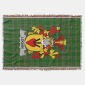 Irish Logan Coat of Arms Familienwappen Irland Decke (Vorderseite)