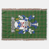 Irish Lonergan oder O_Lonergan Coat of Arms Family Decke (Vorderseite)