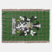 Irish Long oder Longe Coat of Arms Familienwappen  Decke (Vorderseite)