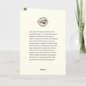 Irish Lorica of St. Patrick Prayer Card Karte (Rückseite)