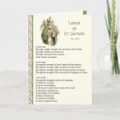 Irish Lorica of St. Patrick Prayer Card Karte (Vorderseite)