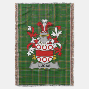 Irish Lucas oder Luke Coat of Arms Familienwappen  Decke