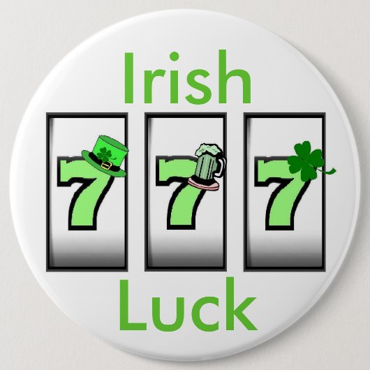 Irish Luck 777 Button (Vorderseite)