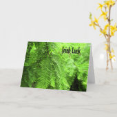 Irish Luck Card in Green Karte (Gelbe Blume)
