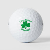 Irish Luck Golfing Clover St. Patrick's Day Golfball (Vorderseite)