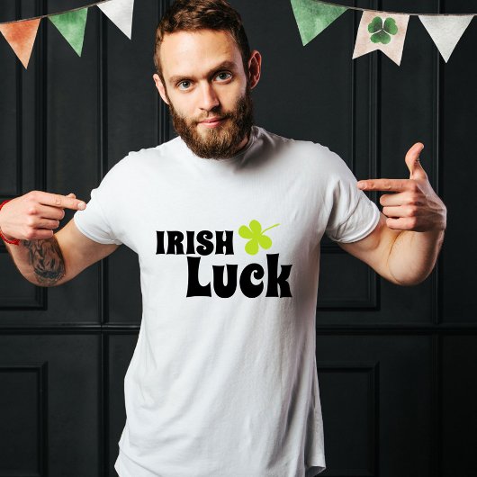 Irish Luck Green Clover St. Patrick`s Day T-Shirt