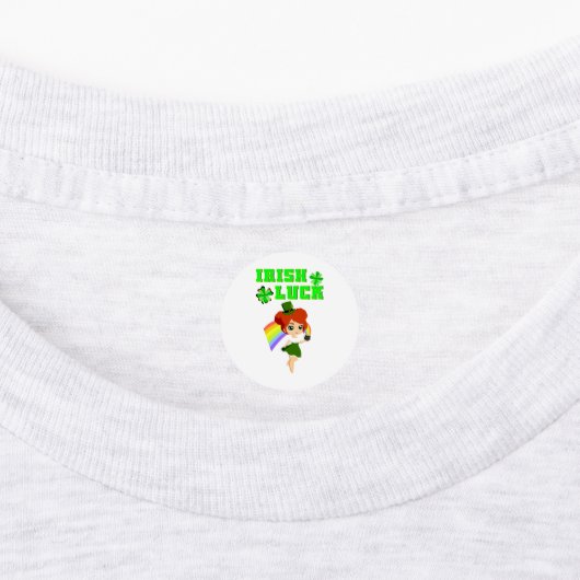 Irish Luck leprechaun 17 Day Saint März Patricks Etiketten (Befestigt)