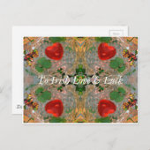 Irish Luck & Liebe Postkarte (Vorne/Hinten)