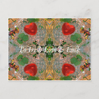 Irish Luck & Liebe Postkarte