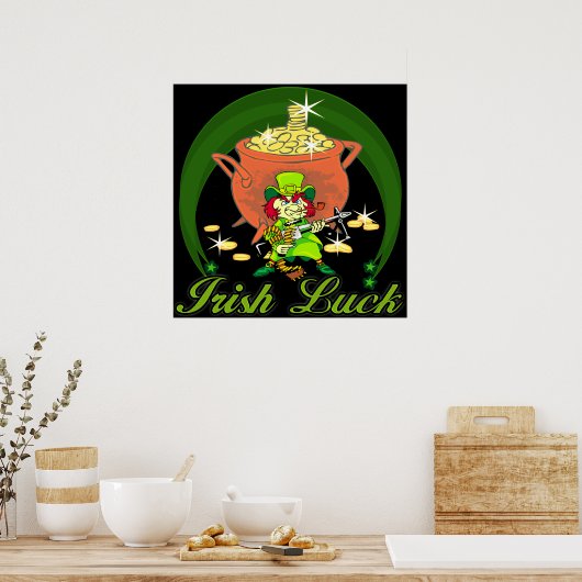 Irish Luck Poster (Küche)