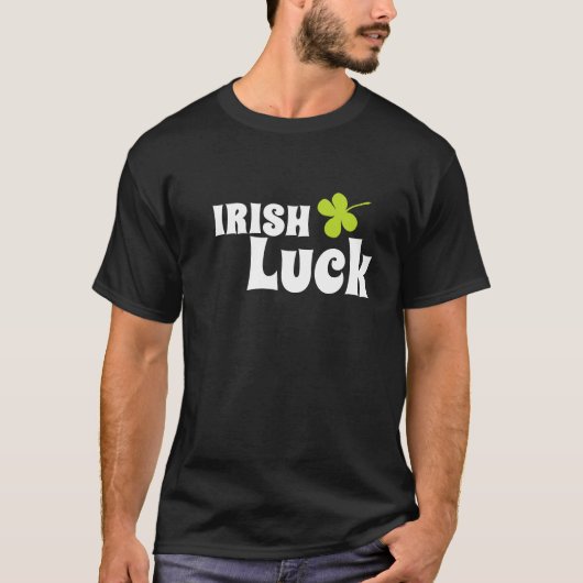 Irish Luck St. Patrick`s Day T-Shirt (Vorderseite)