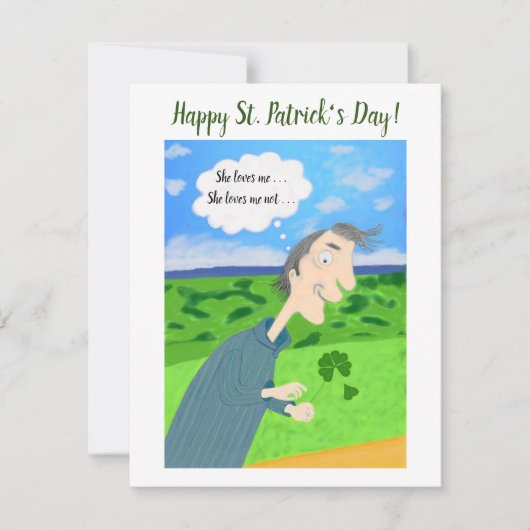 Irish Luck St. Patrick's Day Card Feiertagskarte (Vorderseite)