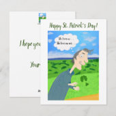 Irish Luck St. Patrick's Day Card Feiertagskarte (Vorne/Hinten)