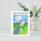 Irish Luck St. Patrick's Day Post Card Feiertagspostkarte (Stehend Vorderseite)