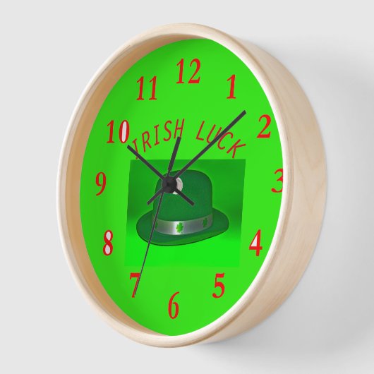 IRISH LUCK Wall Clock Uhr (Winkel)