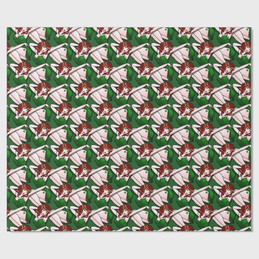 Irish Luck Wrapping Paper Lucky Charm Paper Geschenkpapier (Flach)
