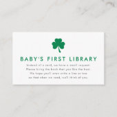 Irish Lucky Charm Books for Baby's First Library Begleitkarte (Vorderseite)