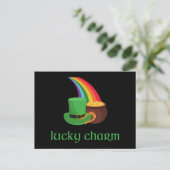 Irish Lucky Charm Rainbow Postkarte (Stehend Vorderseite)