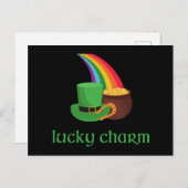 Irish Lucky Charm Rainbow Postkarte (Vorne/Hinten)