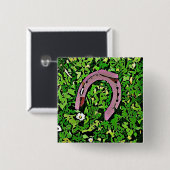 Irish Lucky Horseshoe Button (Vorne & Hinten)