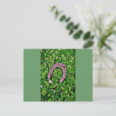 Irish Lucky Horseshoe Postkarte (Stehend Vorderseite)