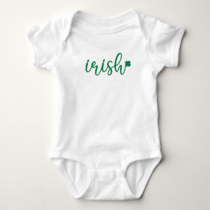 Irish Lucky Kleeblatt St. Patrick's Day Baby Strampler