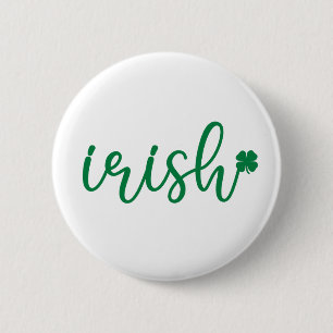 Irish Lucky Kleeblatt St. Patrick's Day Button